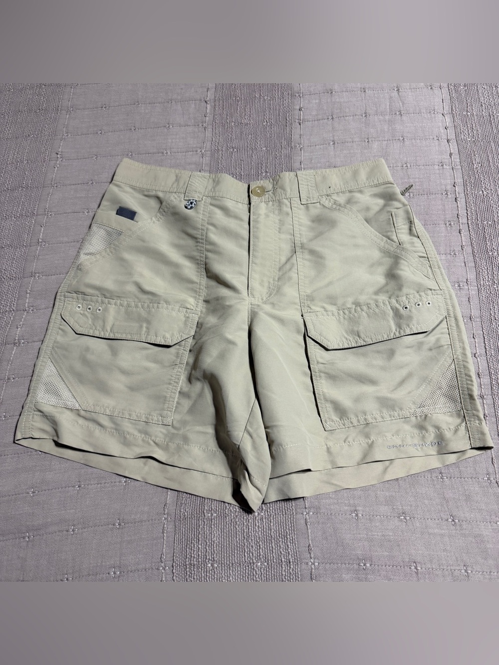 Men's Khaki Columbia PFG Shorts